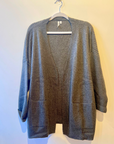 Plush Cashmere Rib Knit Cardigan