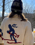 Varsity Cardigan- Skier