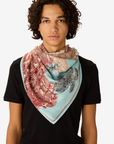 Inoui Editions, Piranesi Square 130 Scarf- Turquoise