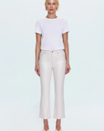 Pistola, Lennon High Rise Crop Boot Pant - Ivory Luster