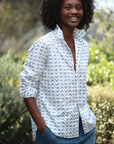 Frank & Eileen, Eileen Relaxed Button Up Shirt- Blue Crab