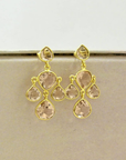 Antila Earring Gold Plated - Morganite