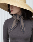Oats & Rice, Bronte Knitted Cashmere Scarf-Tan