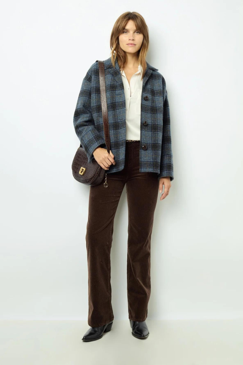 Gerard Darel - Mayssane Wool Check Jacket