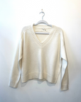 Cashmere Varsity V-Neck Sweater