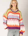 Lyla+Luxe, Hala Stripe Sweater