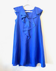 MeiMeiJ, Short Ruffle Dress- Lapis Blue