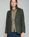 Vilagallo, Hillary Embroidered Jacket-Loden