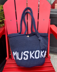 Muskoka woven Bag - Navy