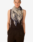 Inoui Editions, Piranesi Square 130 Scarf- Navy
