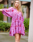 Raya Mini Dress- Pink Multi