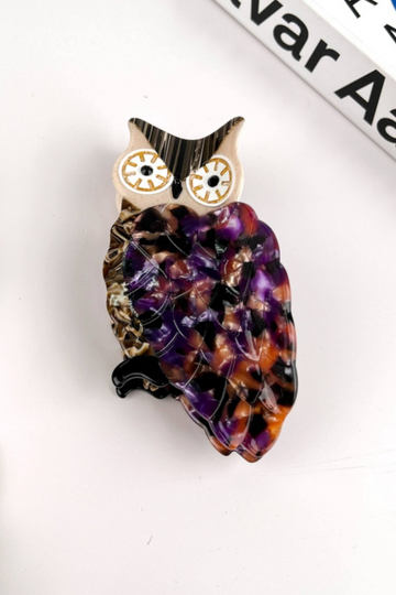 Hair Claw Clip, Owl
