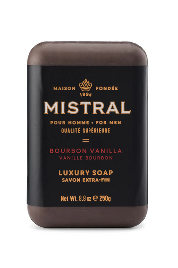 MISTRAL, Bar Soap-Men's Bourbon Vanilla