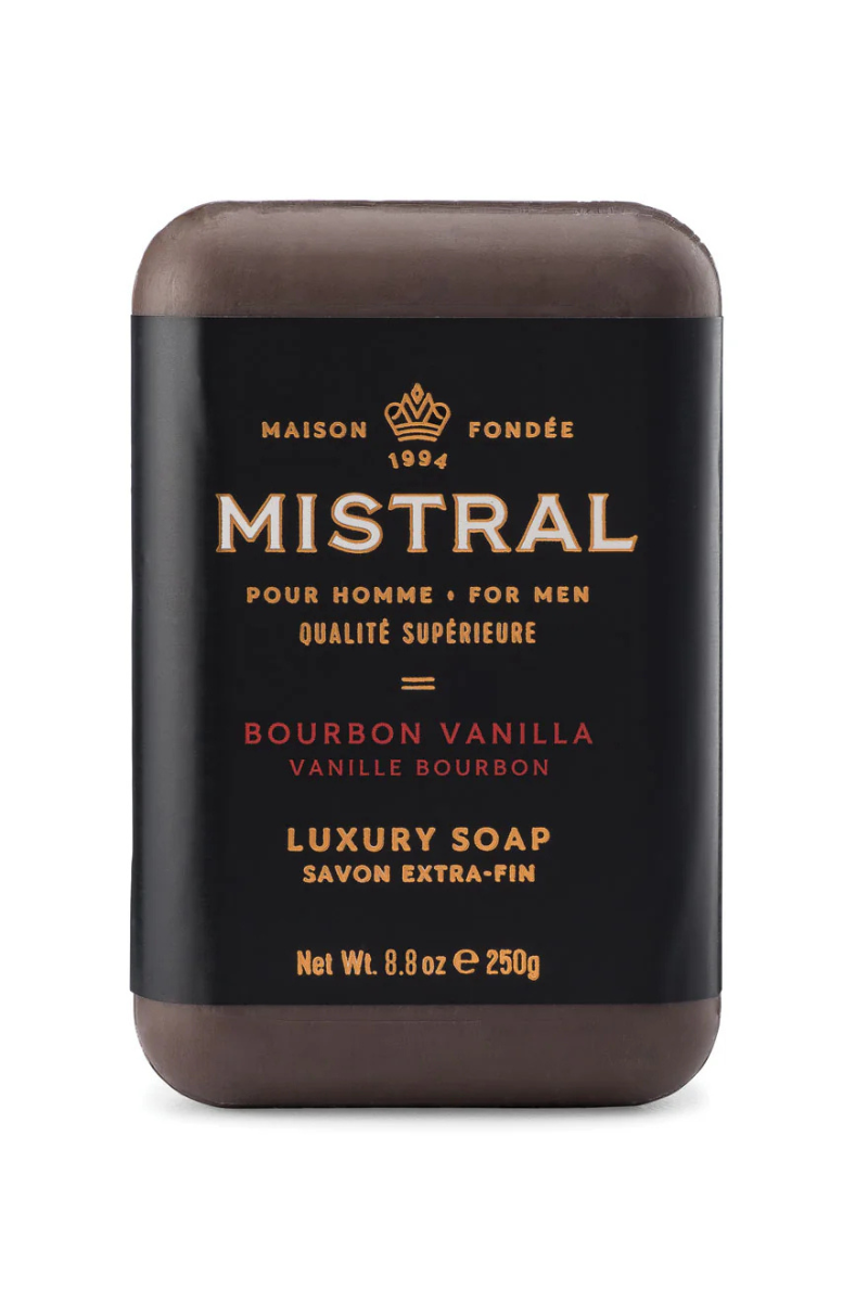 MISTRAL, Bar Soap-Men's Bourbon Vanilla