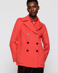 Mirto,  Wool & Cashmere Double-face jacket-Pink