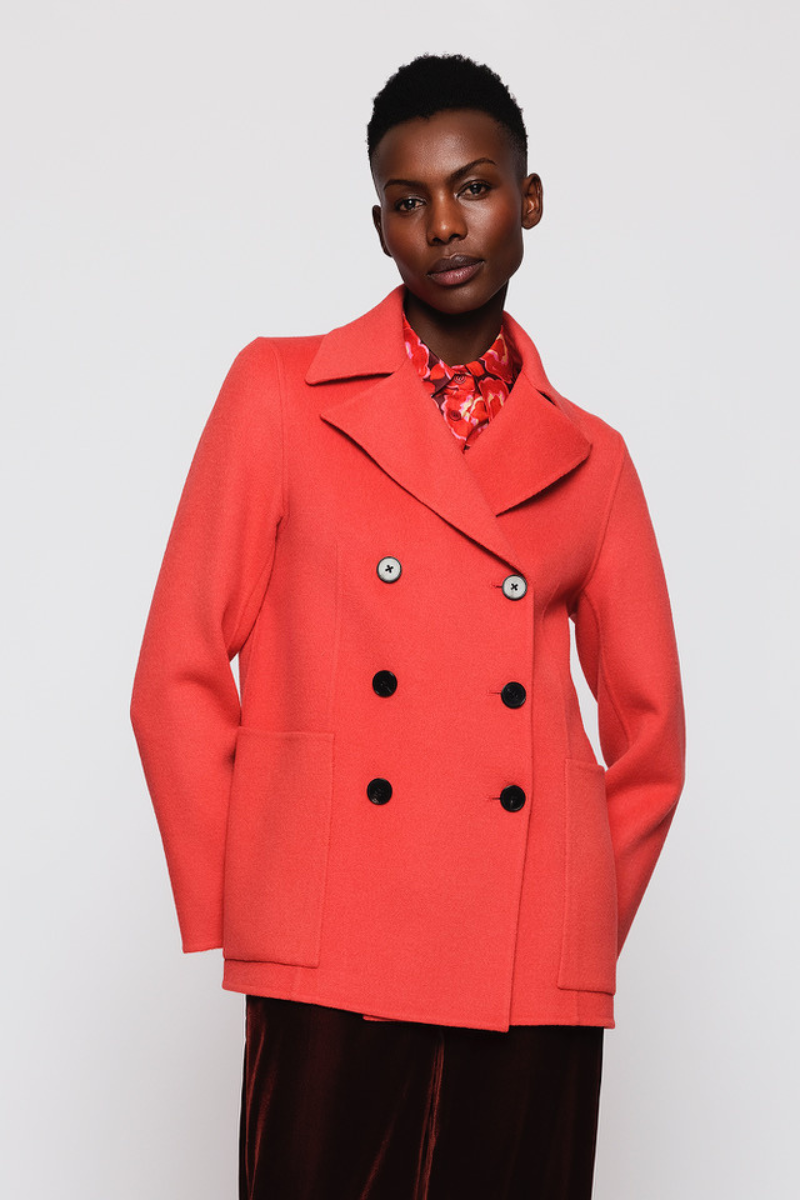 Mirto,  Wool & Cashmere Double-face jacket-Pink