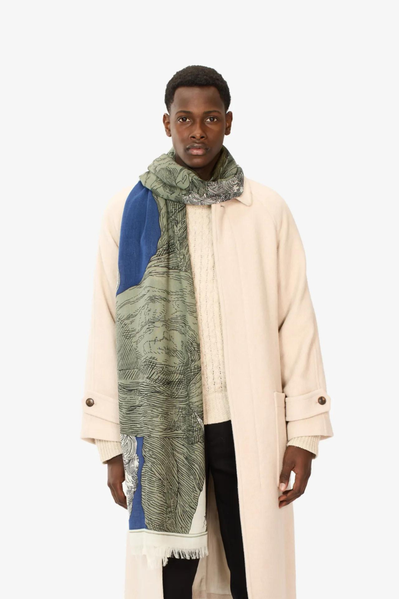 Inoui Editions, Montana 70 Scarf-Khaki