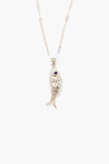 Chan Luu, Koi Pendant Necklace-Blue Topaz