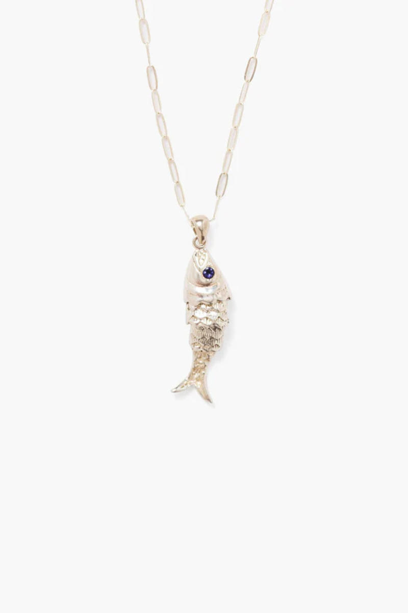 Chan Luu, Koi Pendant Necklace-Blue Topaz