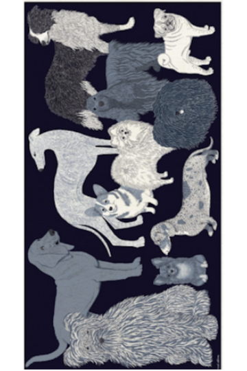 Inoui Editions, 100 Toutou Scarf - Navy