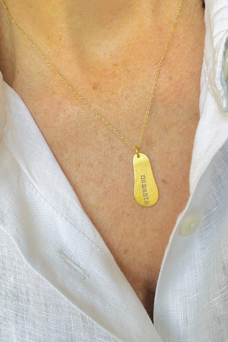 Gold Namaste Necklace