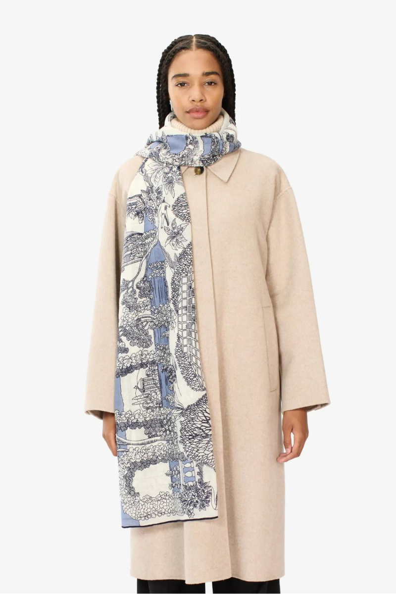 Inoui Editions, Four Seasons Scarf-Blue