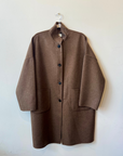 Hartford, Vadim Woven Coat- Brown