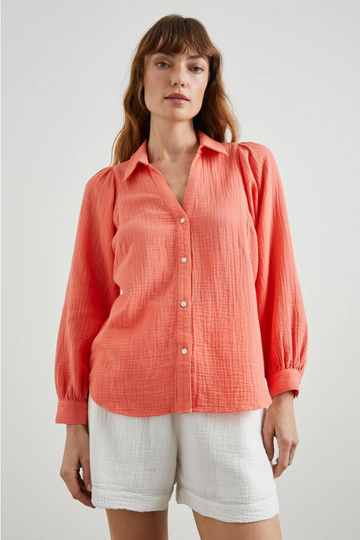 Rails, LO  Shirt - Papaya