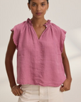 Velvet, Semira Woven Linen Top