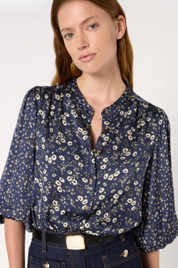 Gerard Darel, Angel Floral Satin Shirt