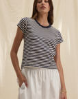 Velvet, Tash Yarn Dye Jersey Stripe Top