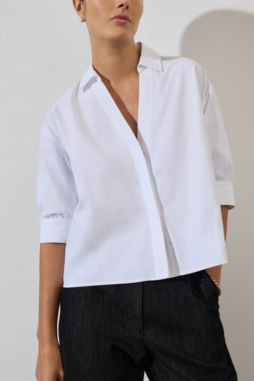 Brochu Walker, Rhett Shirt - Salt White