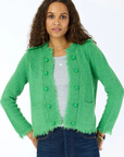 Kerri Roesenthal, Fringe Beau-lero Cardigan - Grass Green