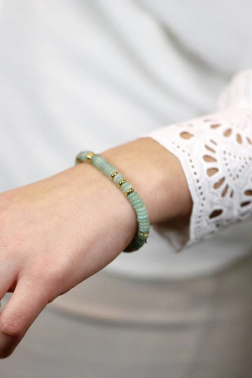 LC, Ashe Steel Bracelet - Aventurine