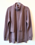 Cable Knit Hygge Sweater with Scarf (Limited FUN Colours)