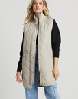 Adroit, Destiny Quilted Long Vest