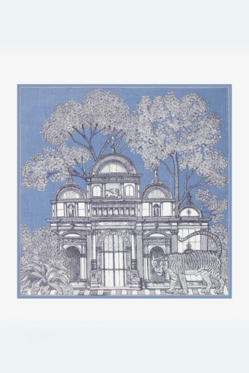 Inoui Editions, Square 70 Mirage Scarf-Denim
