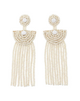 Sidai, Small Kifungo Tassel Earrings - Pearl