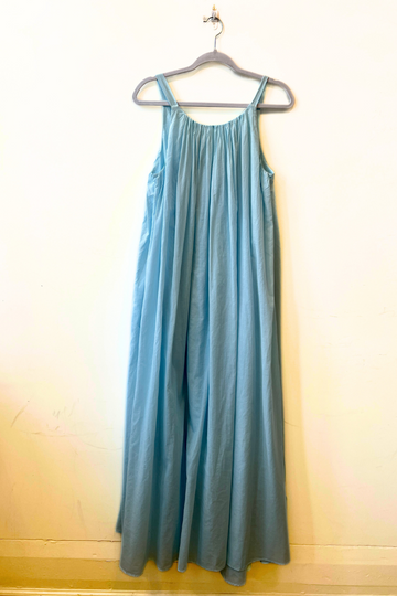 Greek Archaic Kori, Floor Length Sleeveless Dress - Ciel