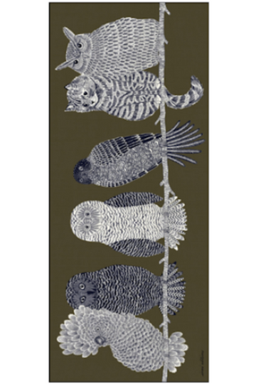 Inoui Editions, 80 Chouette Scarf - Khaki