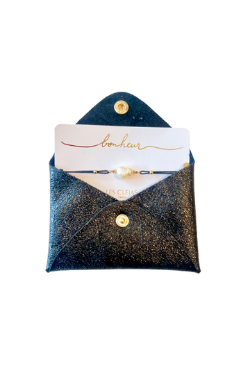 LC, Fresh Water Pearl Set- Black