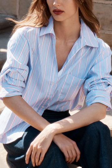 Brochu Walker, Pia Shirt - Oxford Stripe