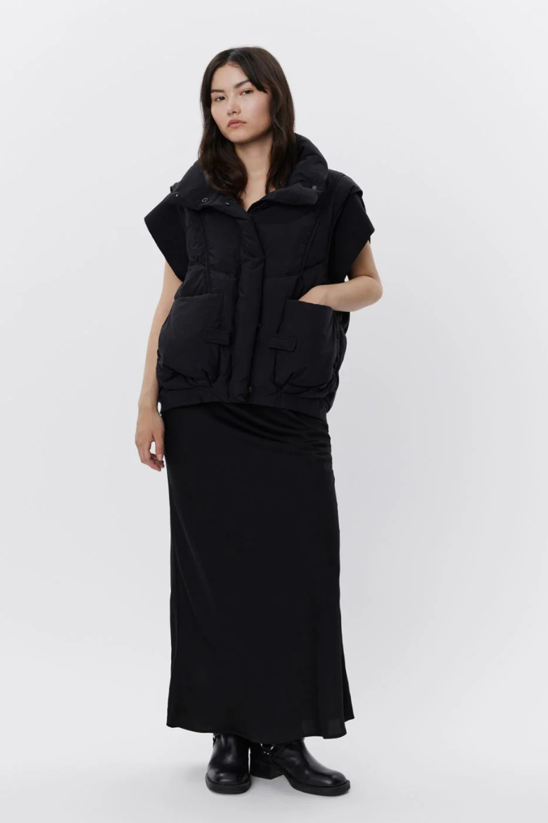 Sofie Schnoor, Black Quilted Vest