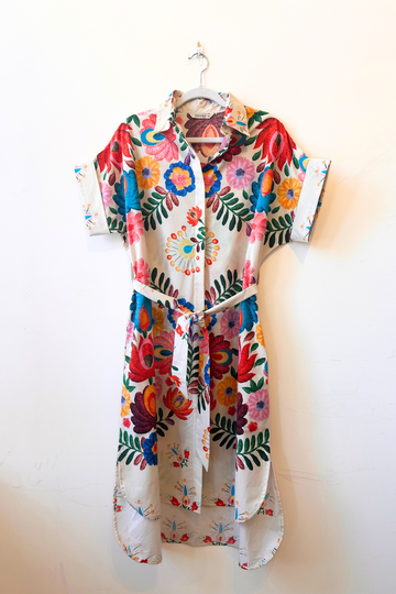 Zenara, Freya Printed Cotton Shirt Dress