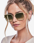 Krewe, Jolene Sunglasses 12K Titanium + Selene