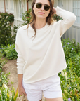 Frank & Eileen, Anna Long Sleeve Capelet- Vintage White