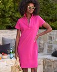 Frank & Eileen, Lauren Polo Dress-Magenta