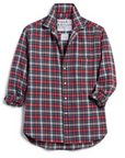 Frank & Eileen, Eileen Relaxed Flannel Button-Up- Red & Gray Plaid