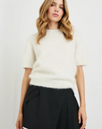 Rails, Briar Crewneck Top- White