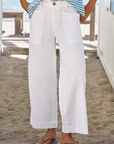 Frank & Eileen, Limerick Wide-Leg Carpenter Pant- White